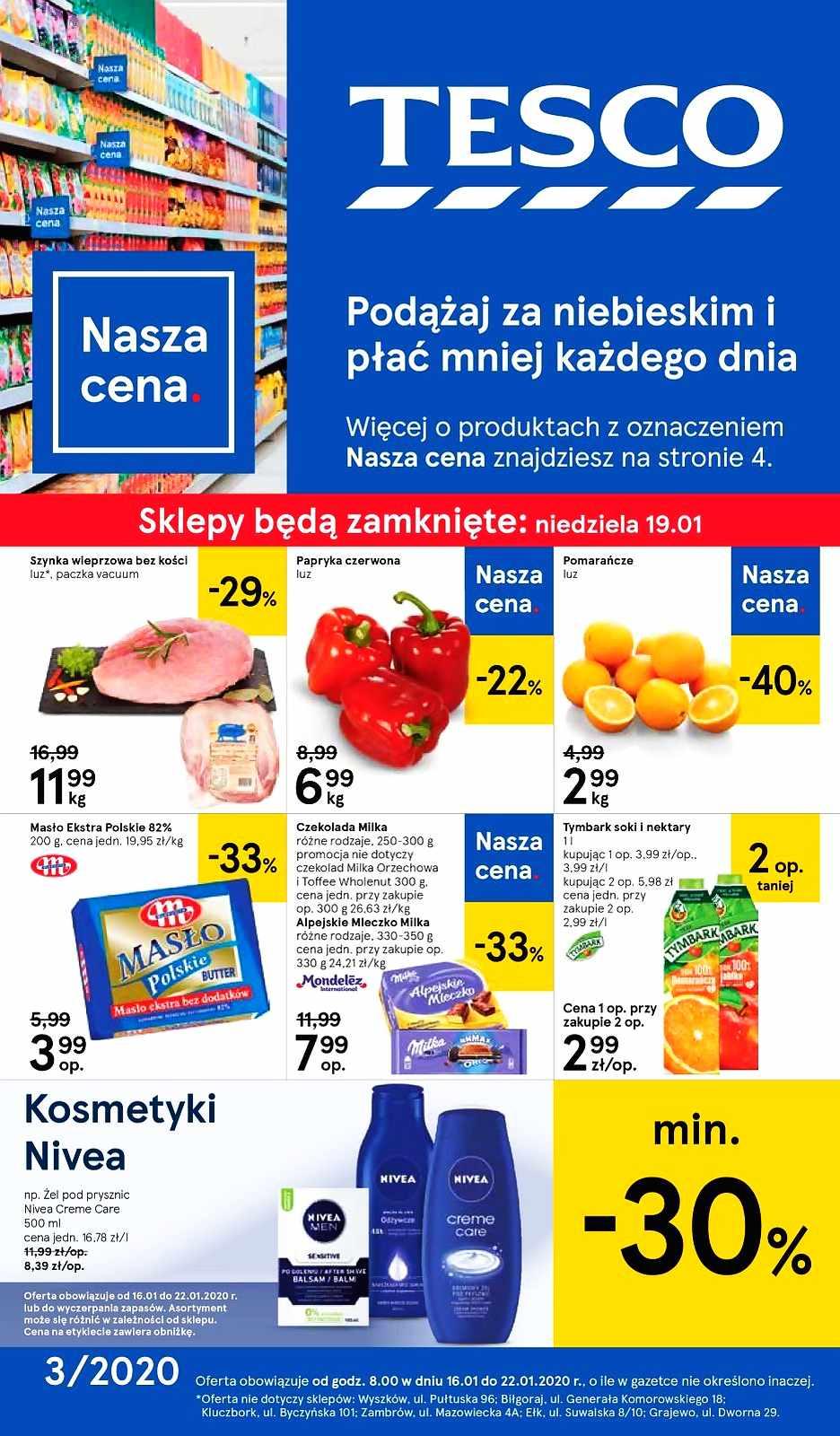 Gazetka promocyjna Tesco str. 1
