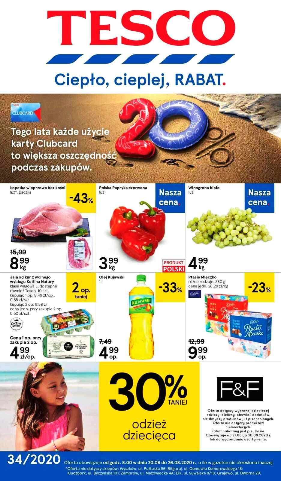 Gazetka promocyjna Tesco str. 1