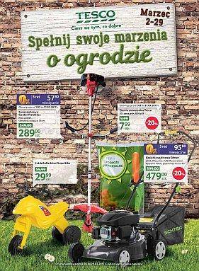 Tesco gazetka ogród