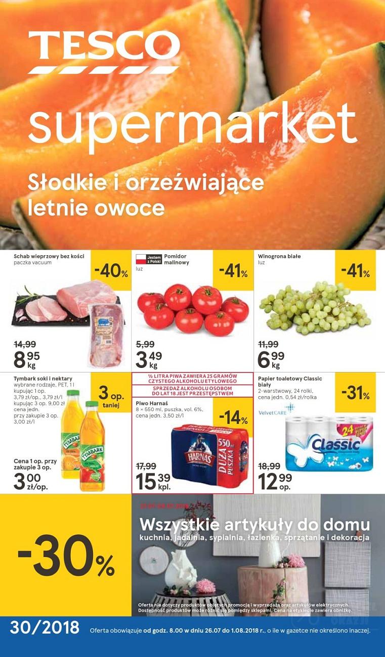 Gazetka promocyjna Tesco str. 1