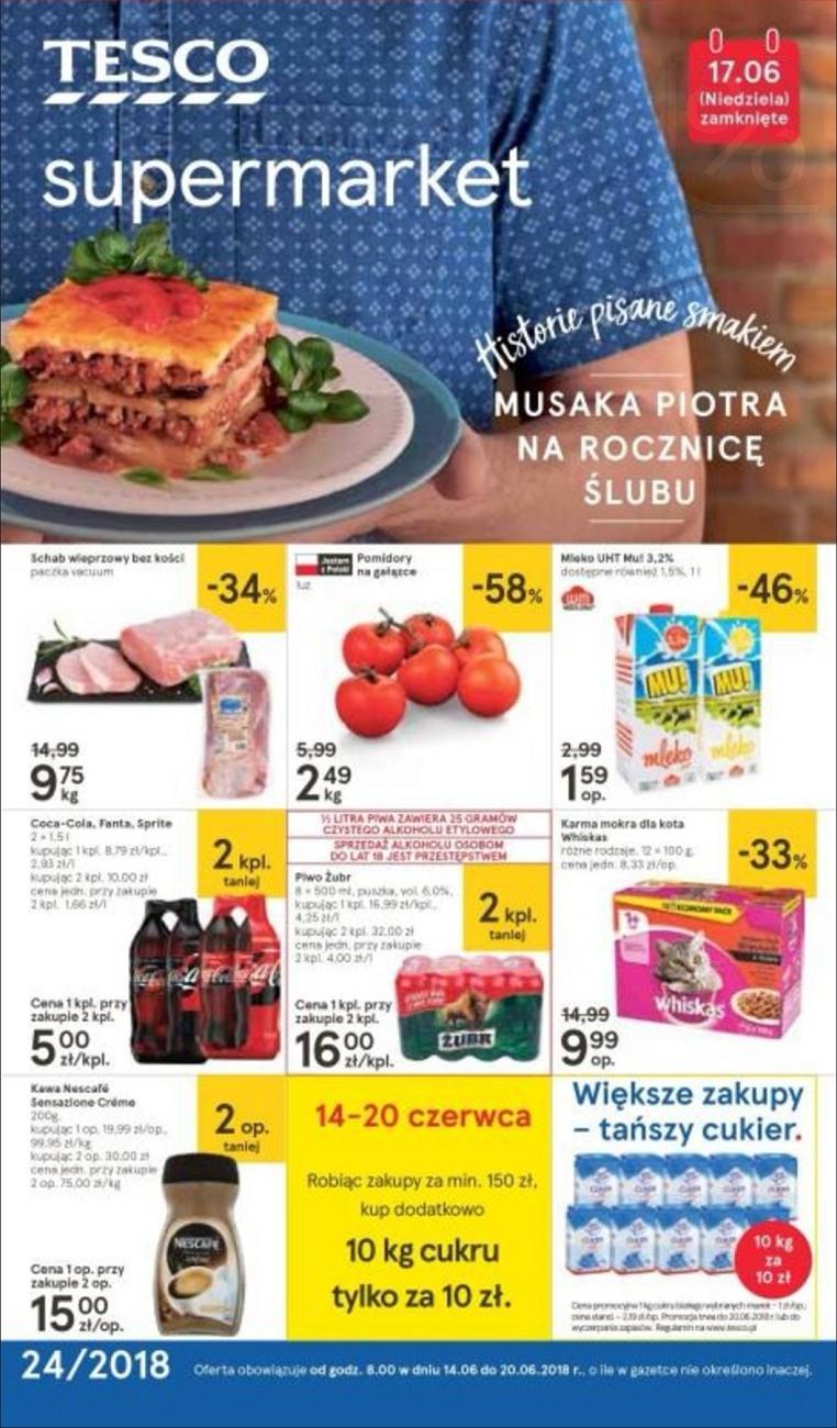 Gazetka promocyjna Tesco str. 1
