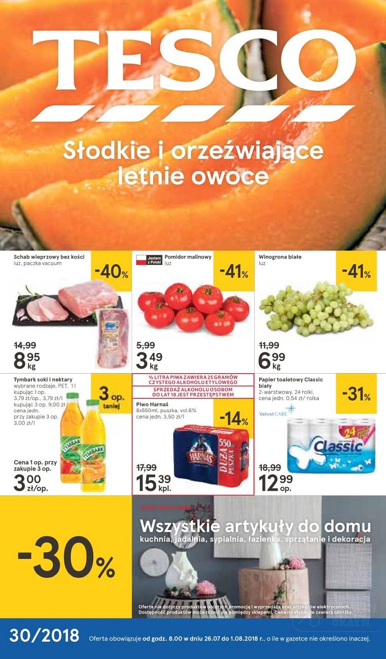 Gazetka promocyjna Tesco str. 1