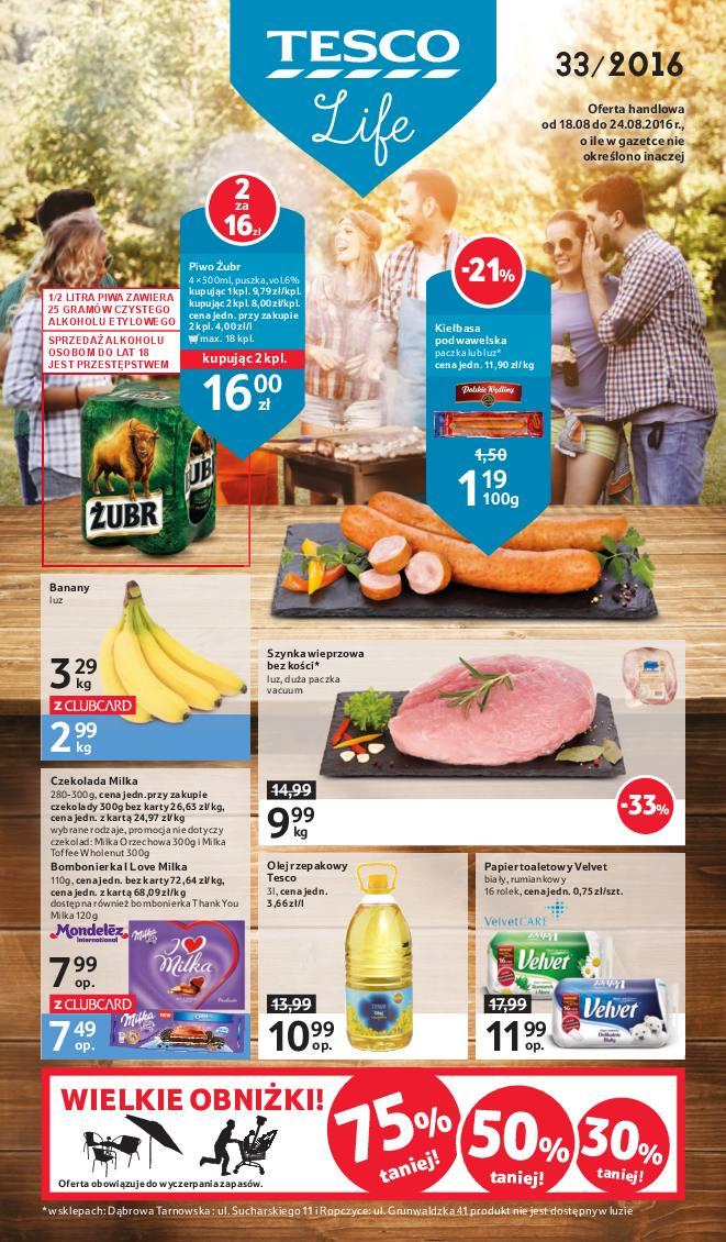 Gazetka promocyjna Tesco str. 1