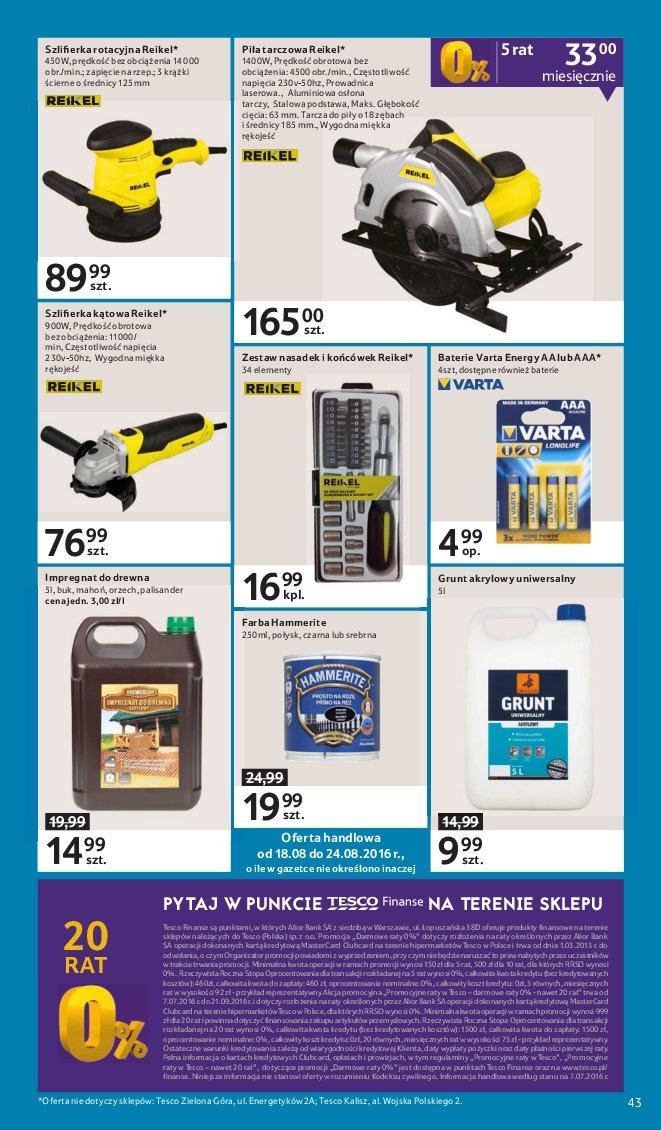 Gazetka promocyjna Tesco str. 43