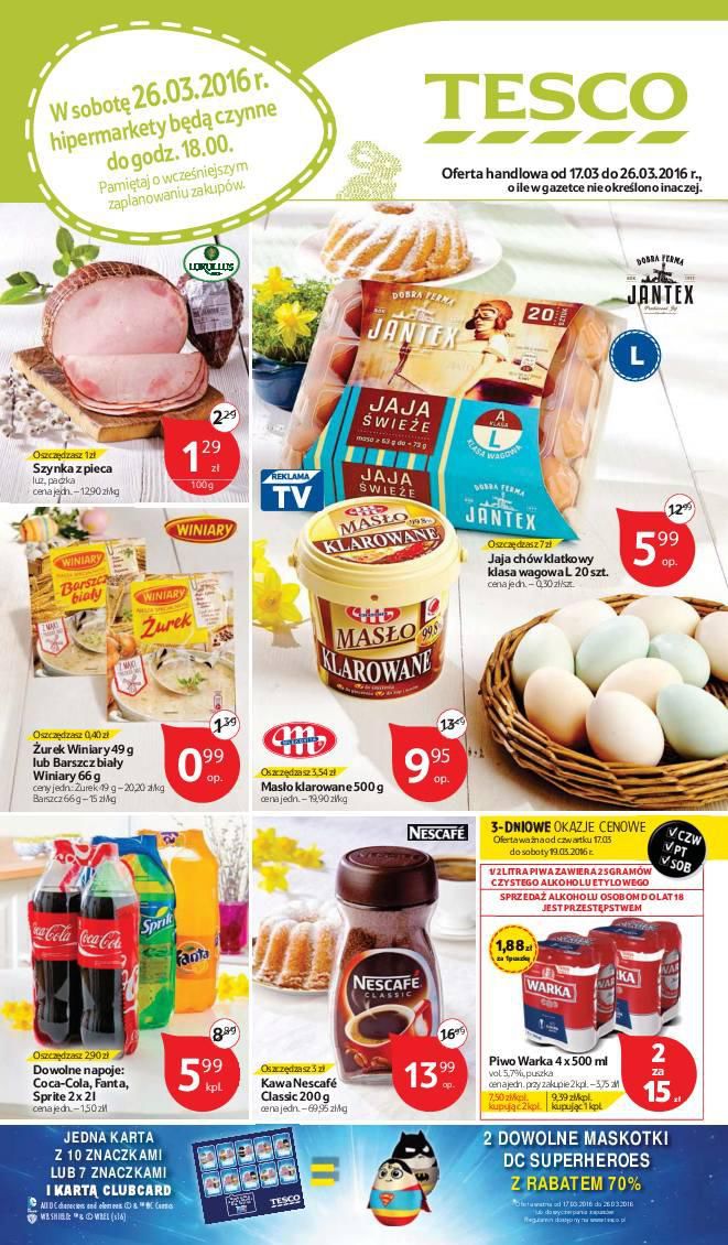 Gazetka promocyjna Tesco str. 1