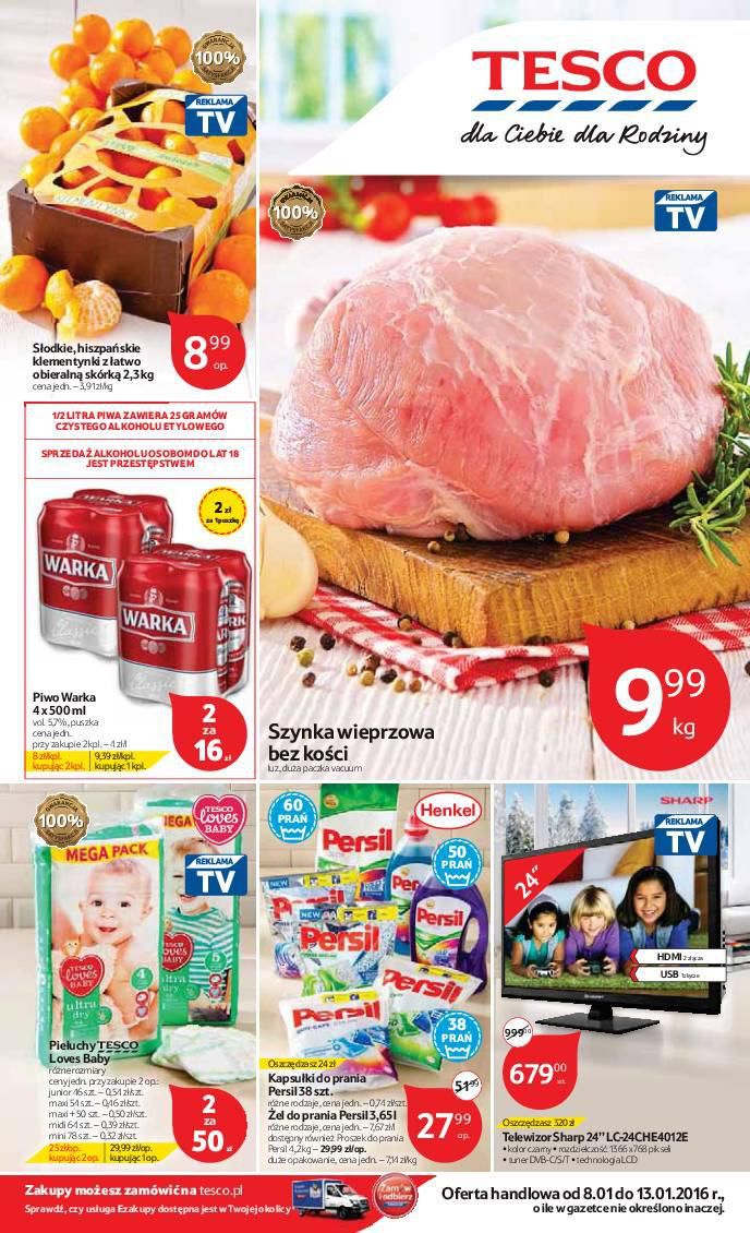 Gazetka promocyjna Tesco str. 1
