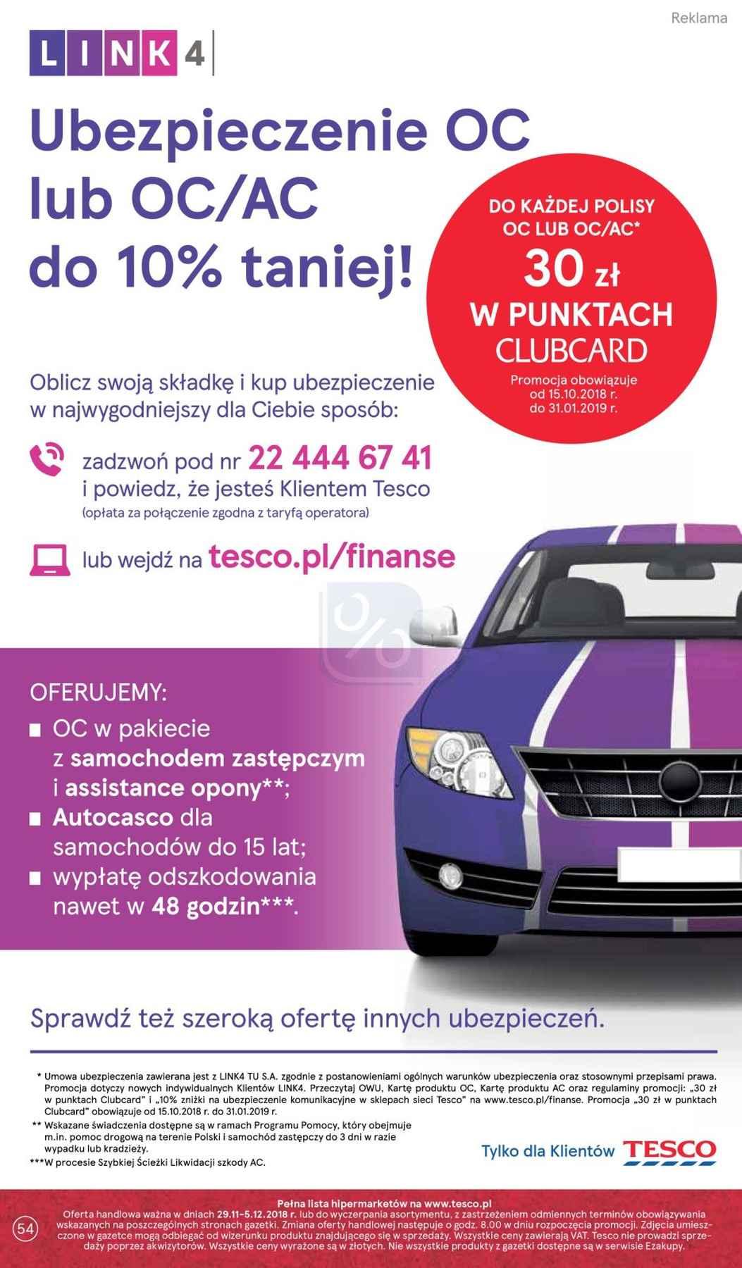 Gazetka promocyjna Tesco str. 54