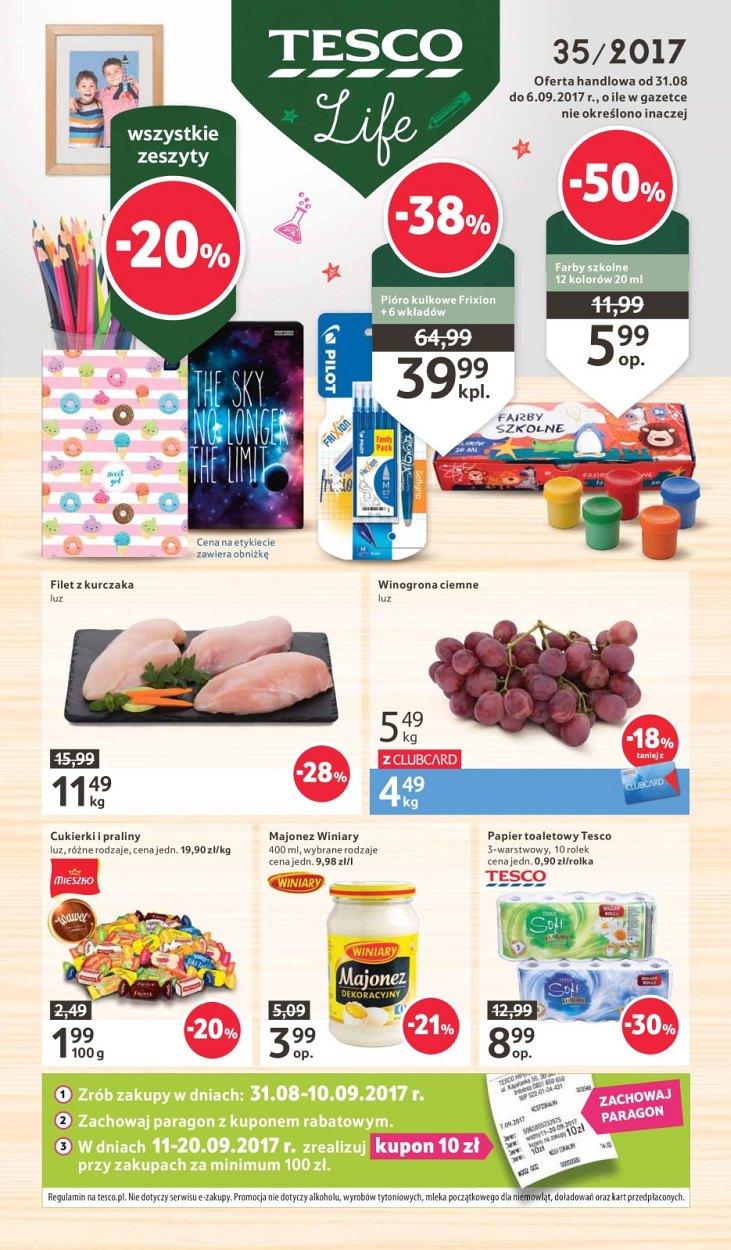 Gazetka promocyjna Tesco str. 1