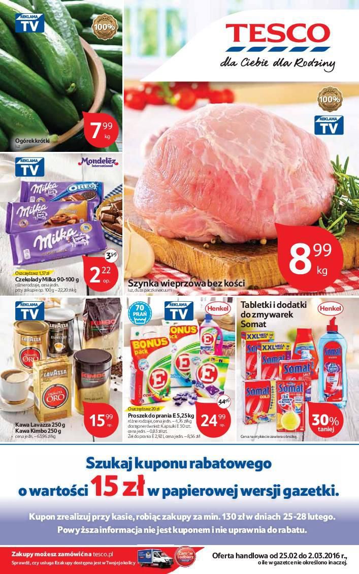 Gazetka promocyjna Tesco str. 1