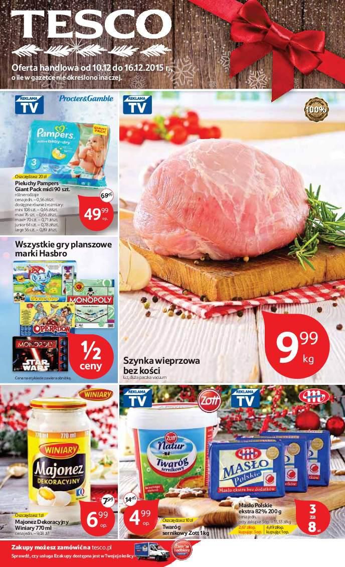 Gazetka promocyjna Tesco str. 1