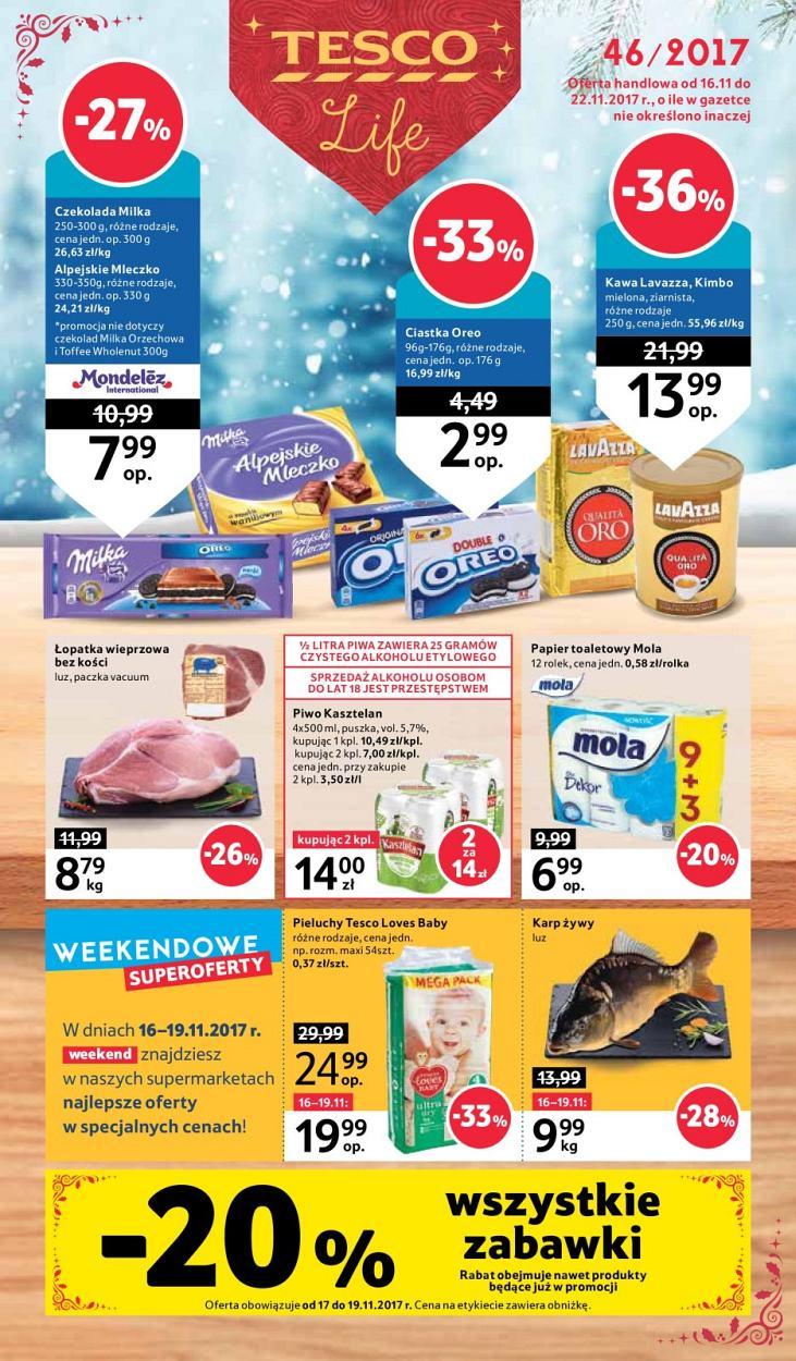 Gazetka promocyjna Tesco str. 1