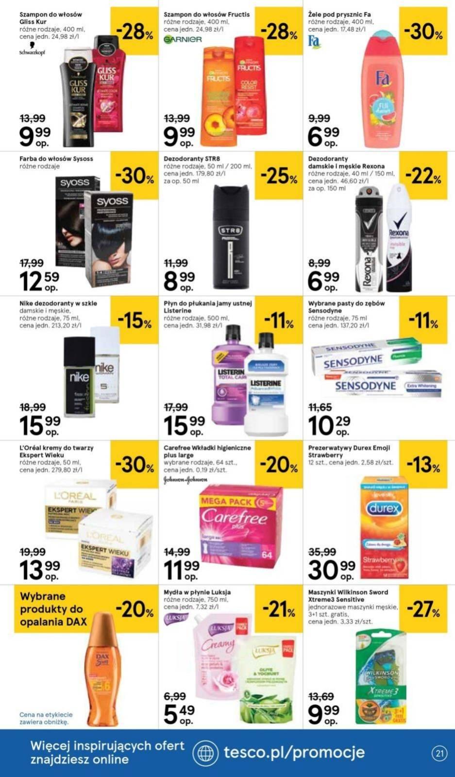 Gazetka promocyjna Tesco str. 21
