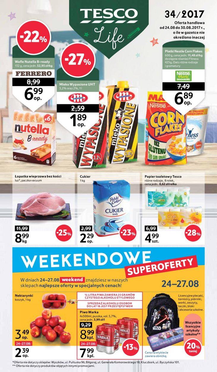 Gazetka promocyjna Tesco str. 1
