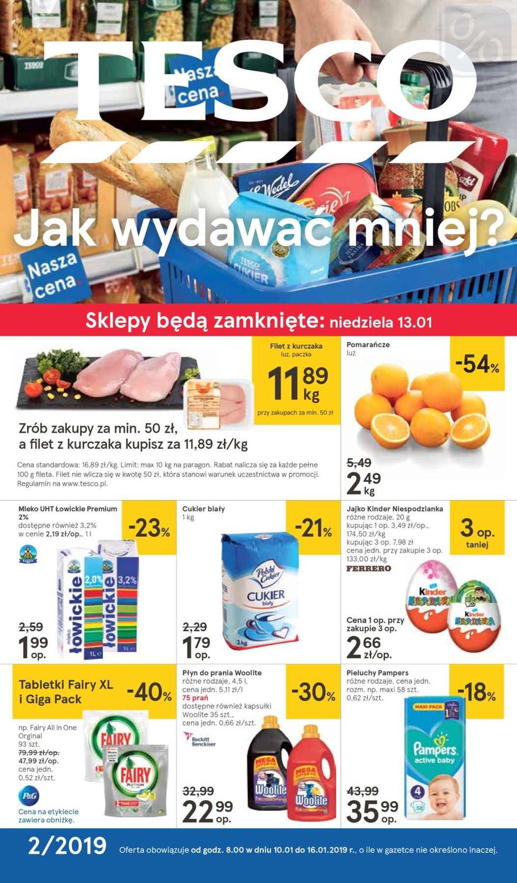 Gazetka promocyjna Tesco str. 1