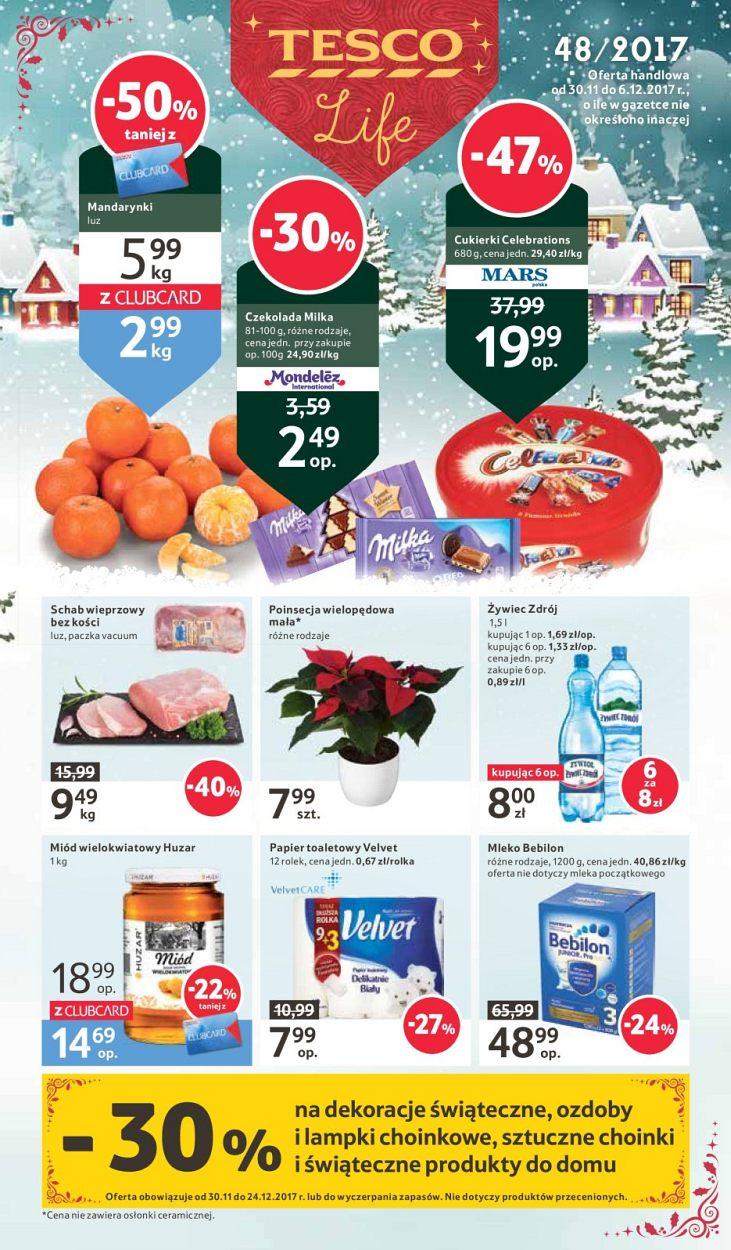 Gazetka promocyjna Tesco str. 1