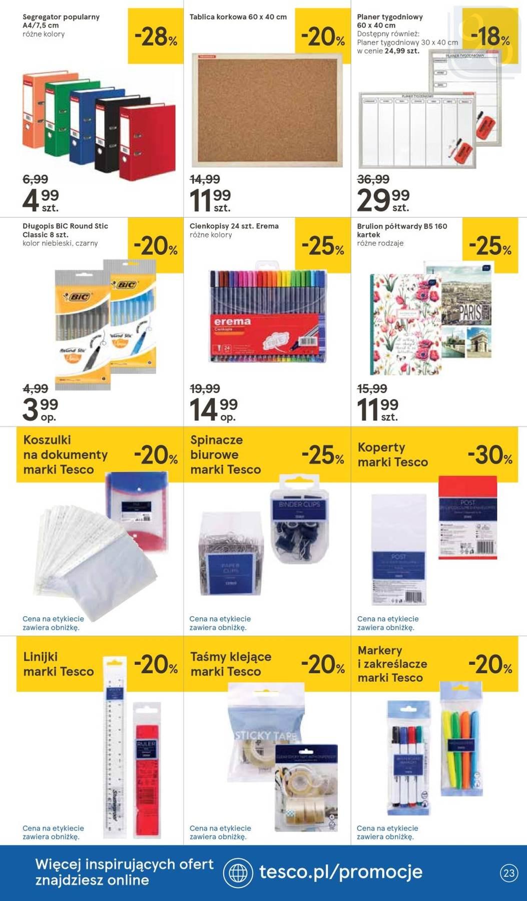 Gazetka promocyjna Tesco str. 23