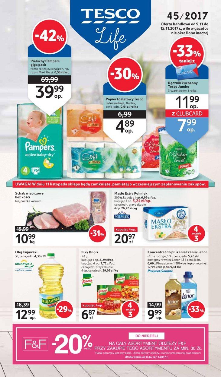 Gazetka promocyjna Tesco str. 1