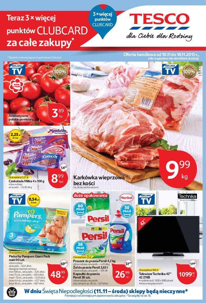 Gazetka promocyjna Tesco str. 1
