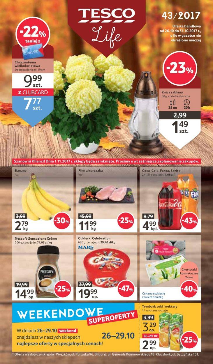 Gazetka promocyjna Tesco str. 1