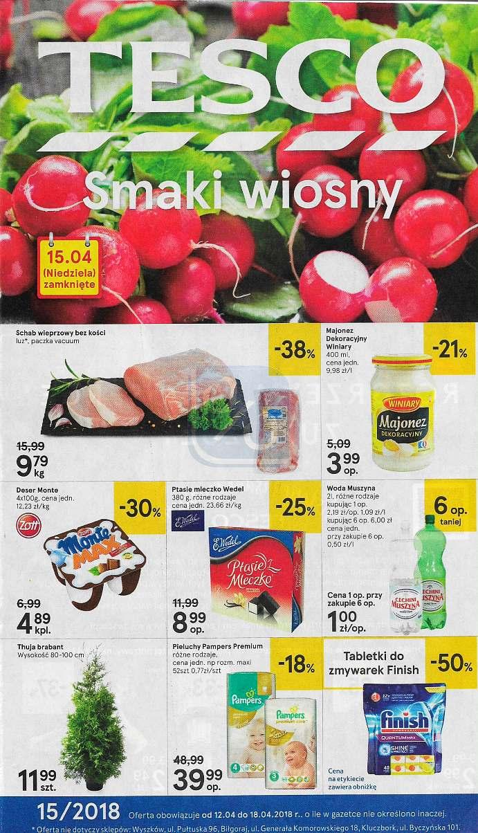 Gazetka promocyjna Tesco str. 1