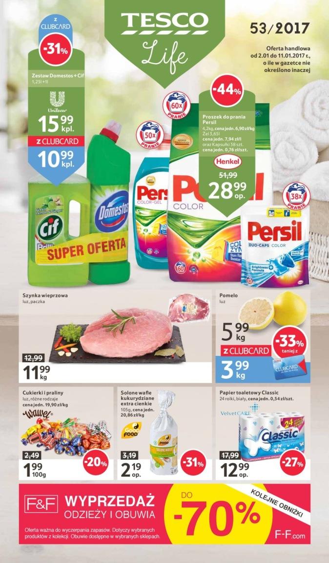 Gazetka promocyjna Tesco str. 1
