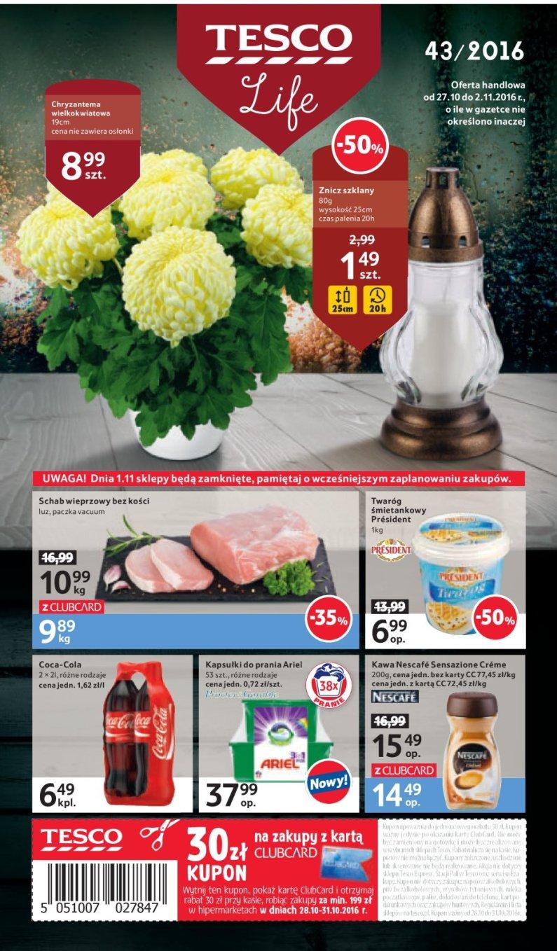 Gazetka promocyjna Tesco str. 1