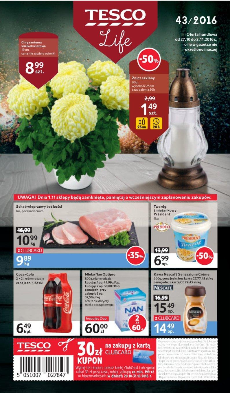 Gazetka promocyjna Tesco str. 1