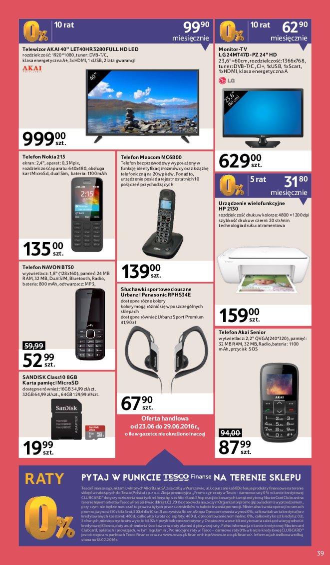 Gazetka promocyjna Tesco str. 39