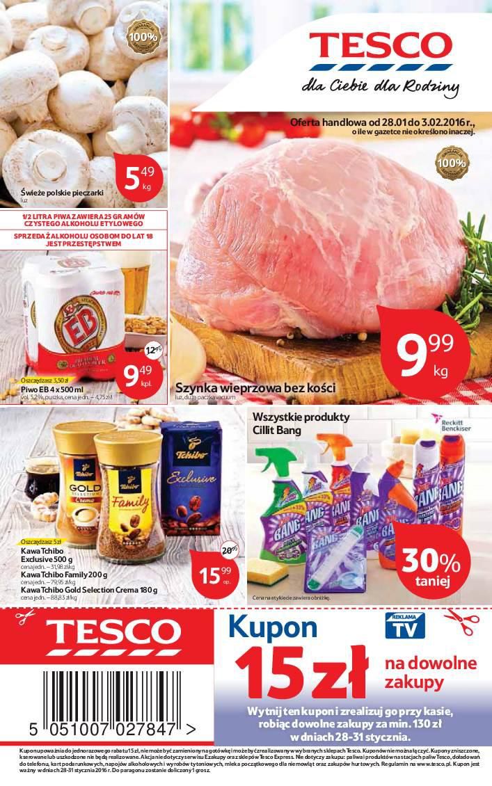 Gazetka promocyjna Tesco str. 1