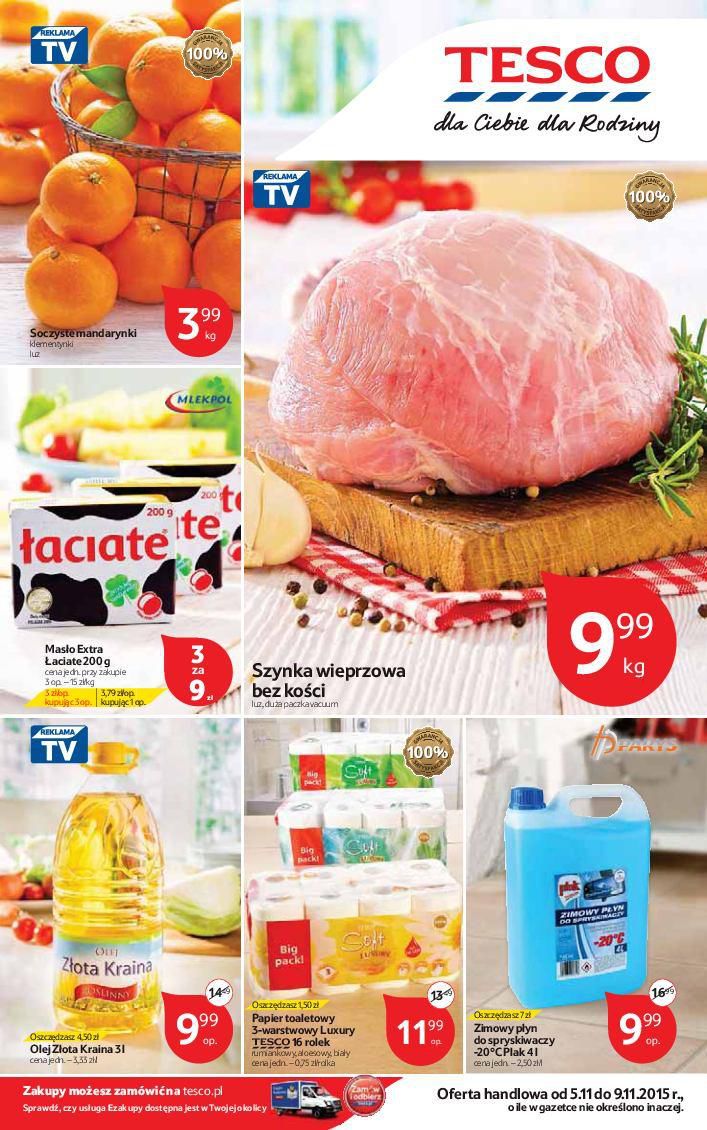 Gazetka promocyjna Tesco str. 1