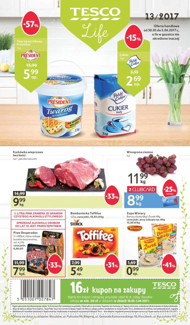 Gazetka promocyjna Tesco str. 1