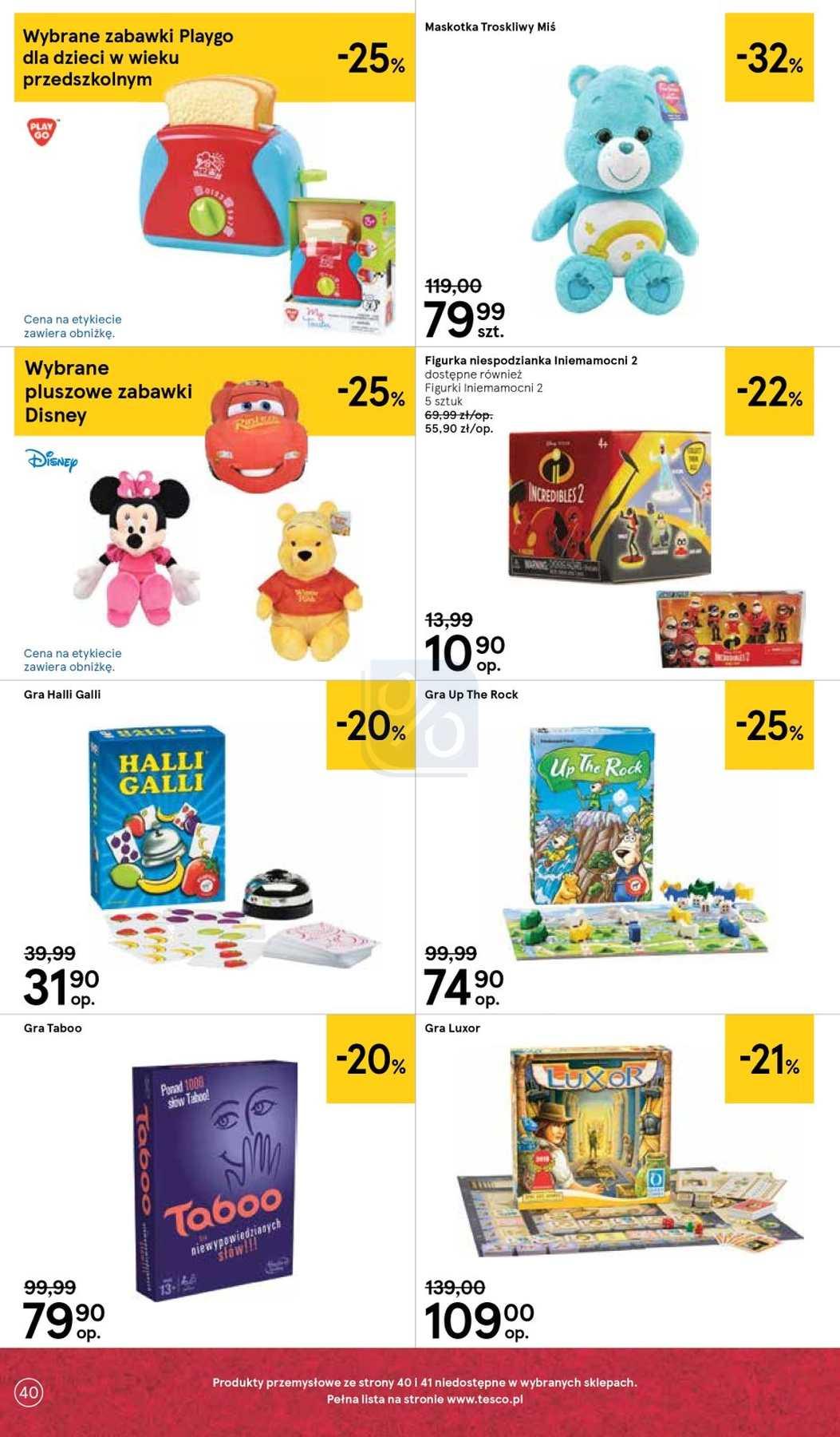 Gazetka promocyjna Tesco str. 40