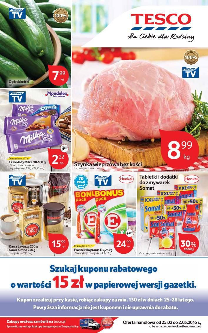 Gazetka promocyjna Tesco str. 1