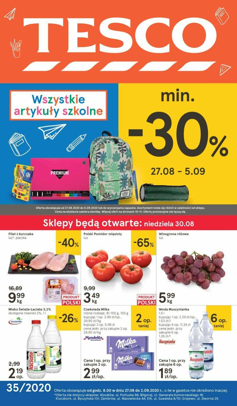Gazetka promocyjna Tesco str. 1
