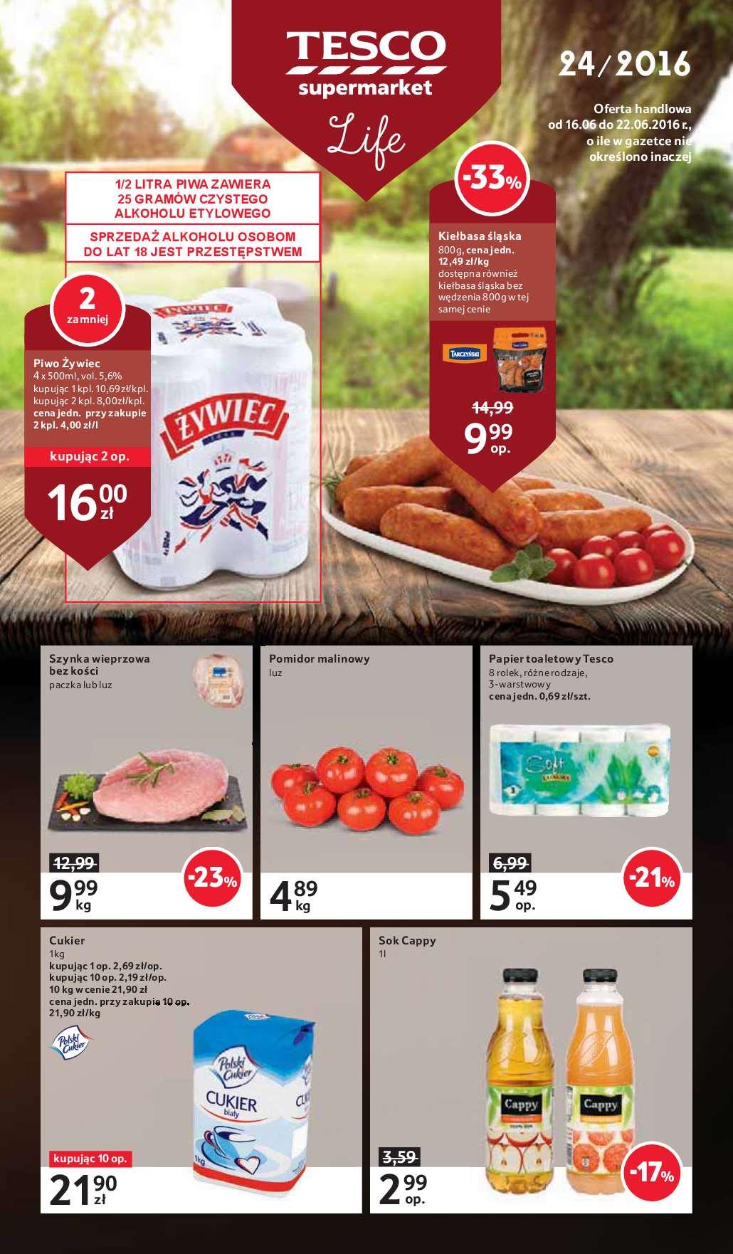 Gazetka promocyjna Tesco str. 1