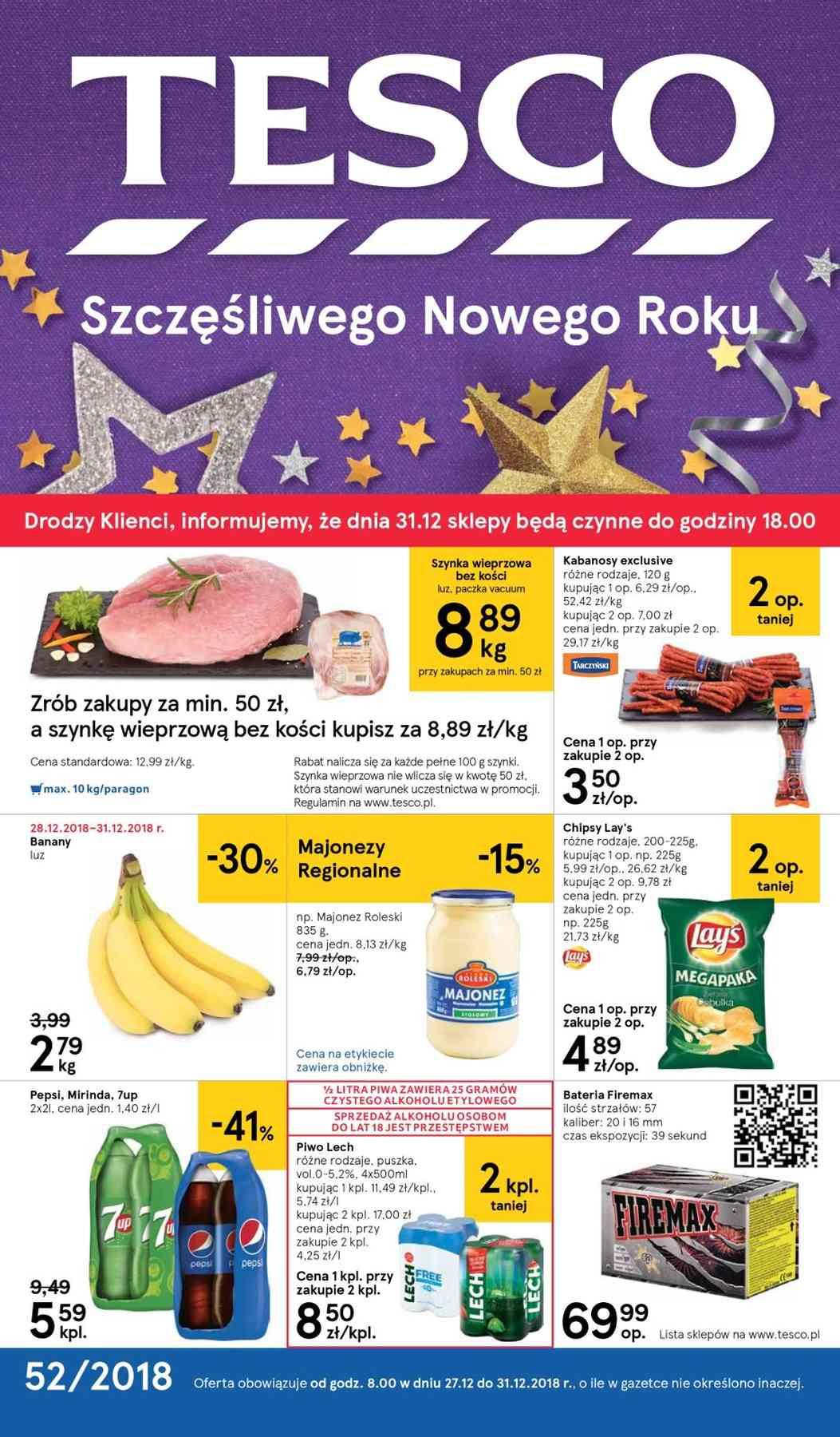 Gazetka promocyjna Tesco str. 1