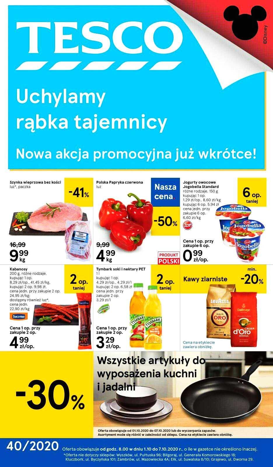 Gazetka promocyjna Tesco str. 1