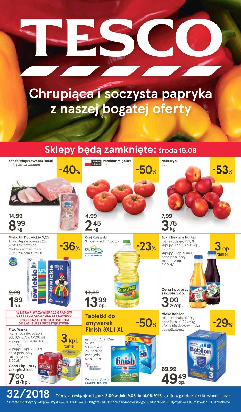 Gazetka promocyjna Tesco str. 1