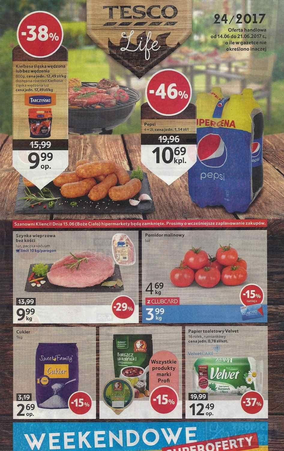 Gazetka promocyjna Tesco str. 1