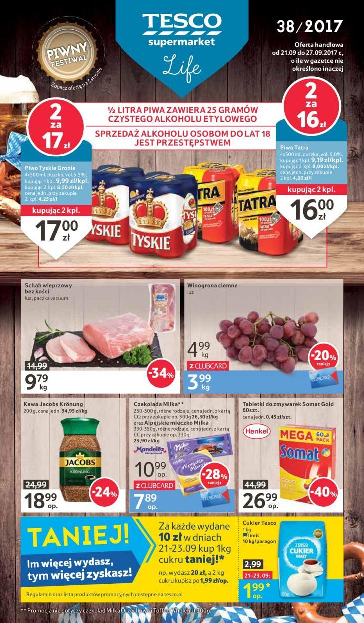 Gazetka promocyjna Tesco str. 1