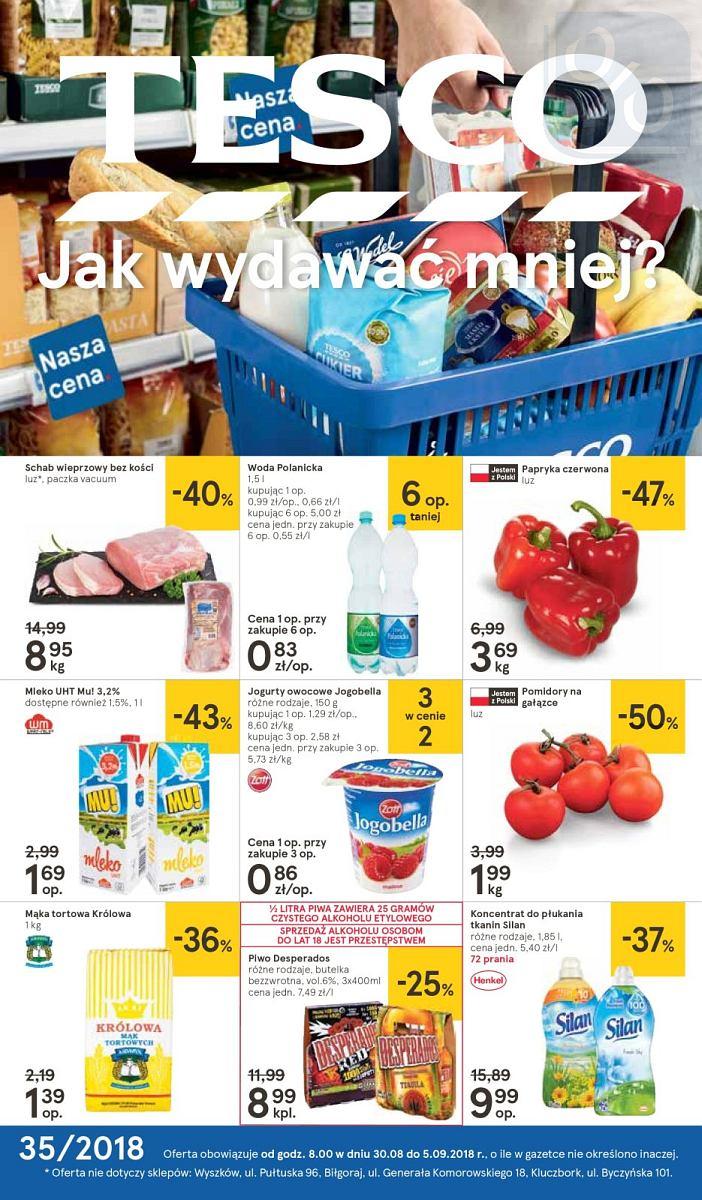 Gazetka promocyjna Tesco str. 1