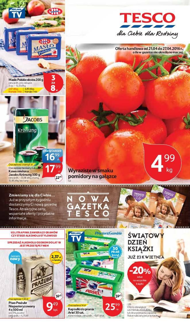 Gazetka promocyjna Tesco str. 1