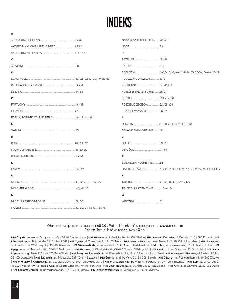 Gazetka promocyjna Tesco str. 114