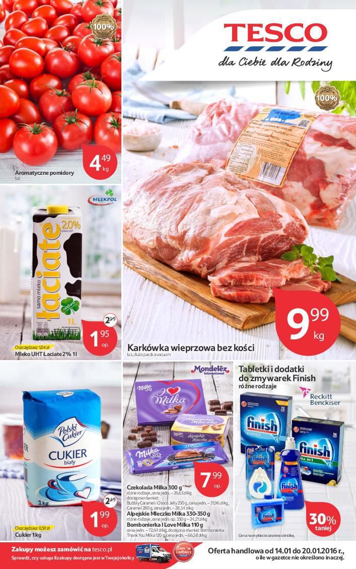 Gazetka promocyjna Tesco str. 1