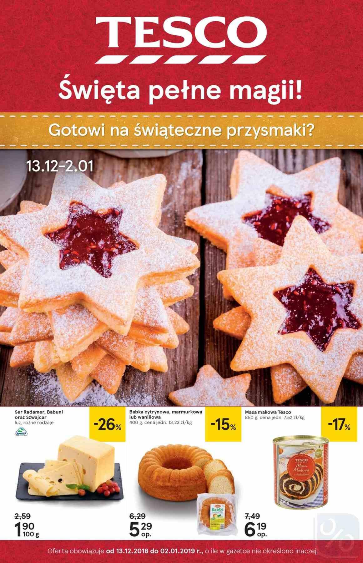 Gazetka promocyjna Tesco str. 1