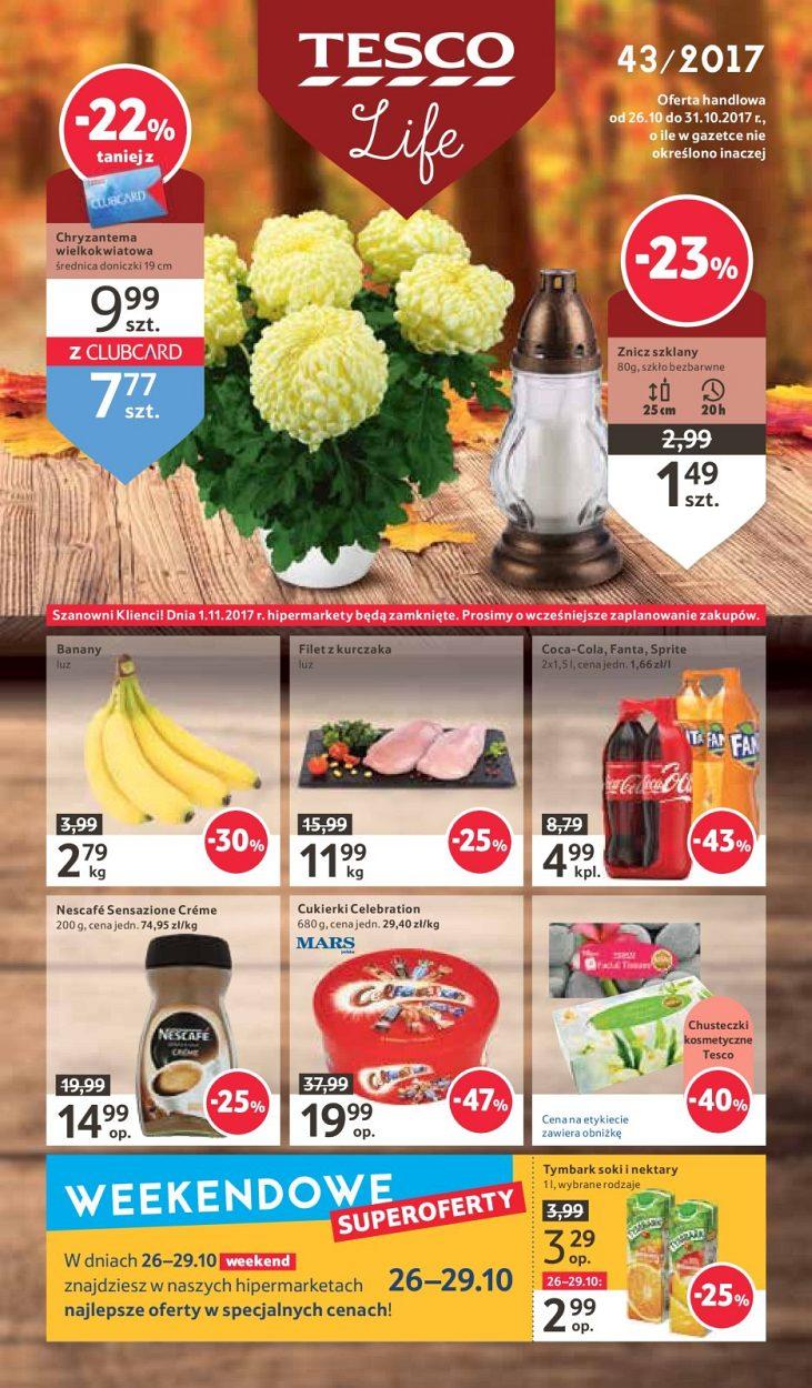 Gazetka promocyjna Tesco str. 1