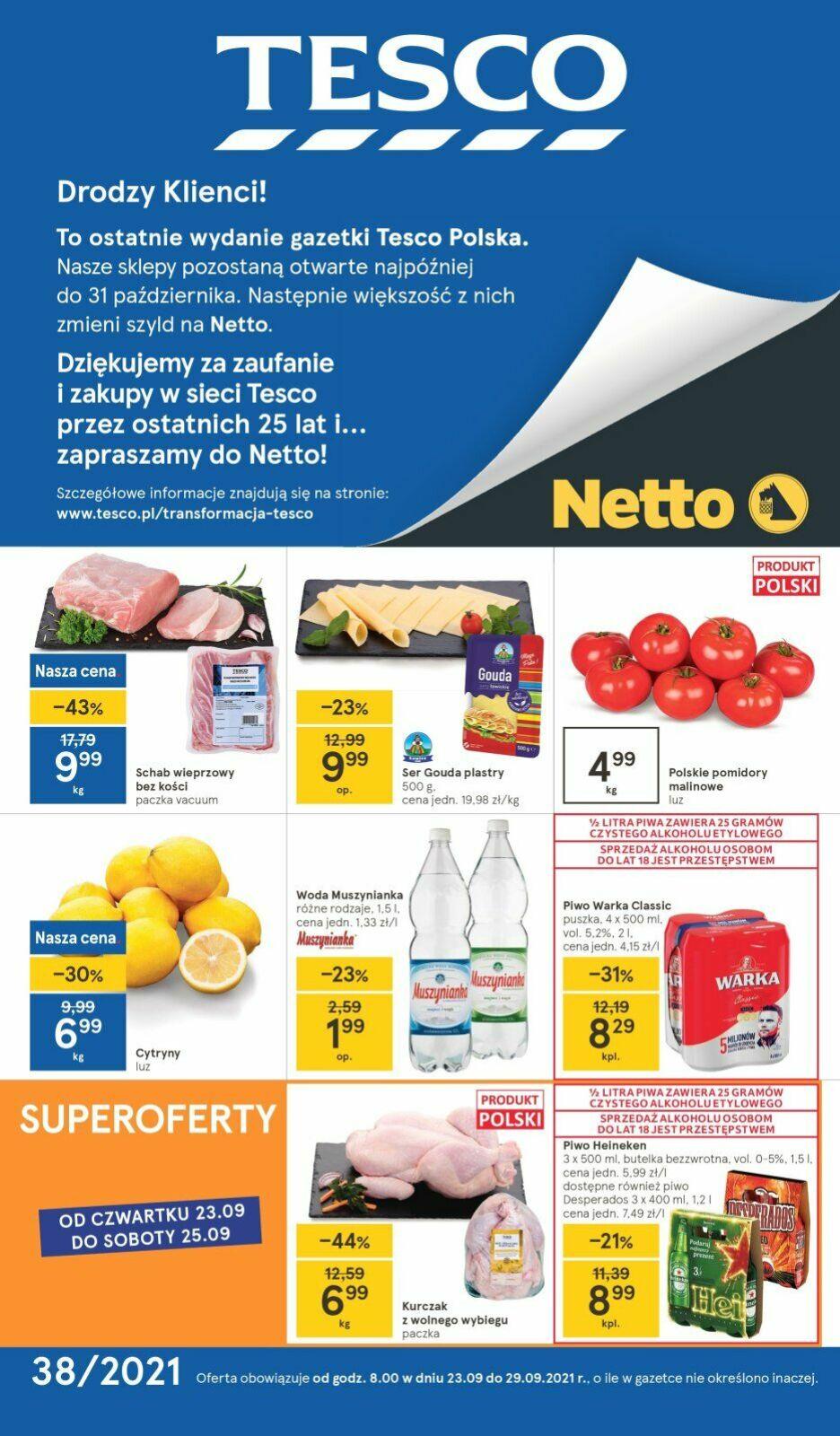 Gazetka promocyjna Tesco str. 1