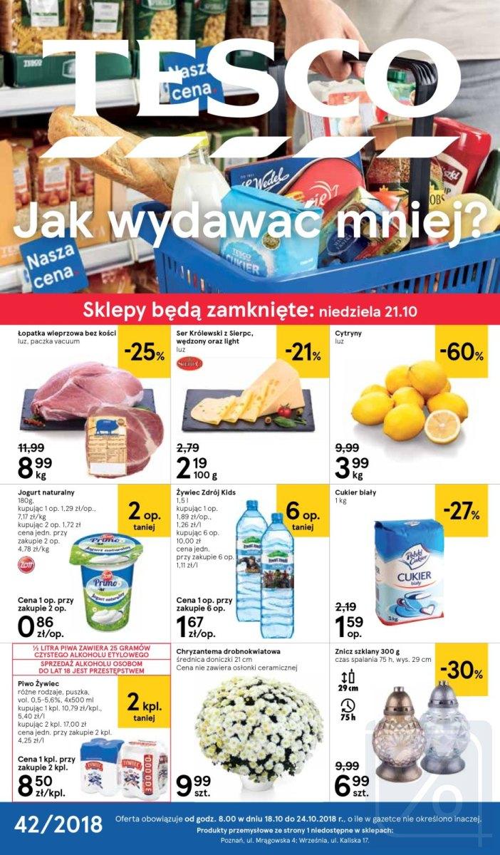 Gazetka promocyjna Tesco str. 1
