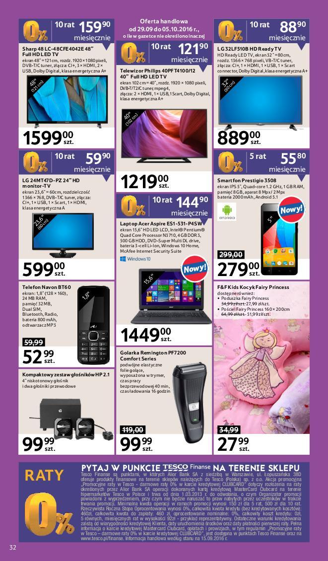 Gazetka promocyjna Tesco str. 32