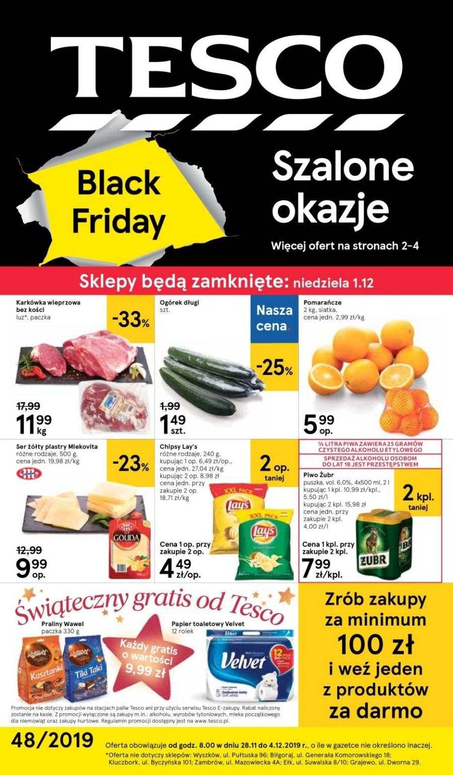 Gazetka promocyjna Tesco str. 1